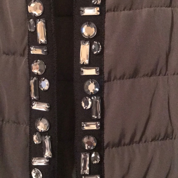 Chico’s Quilted Jacket with Jeweled Front - Picture 4 of 6